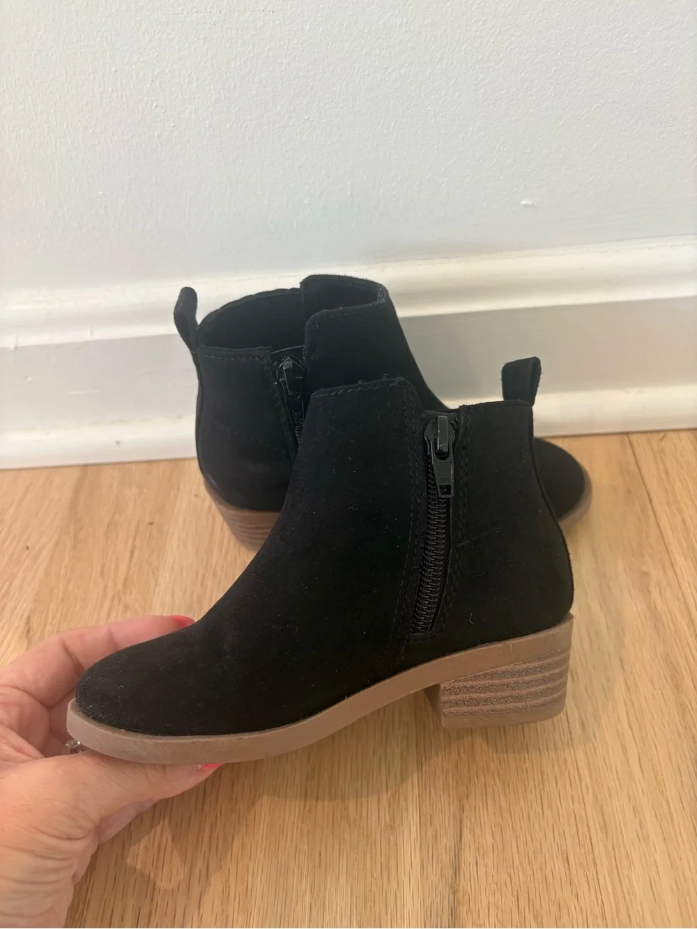Wonder Nation Black Toddler Boots